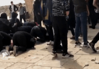 Уход сионистских оккупантов из мечети Аль-Акса и ликование палестинцев