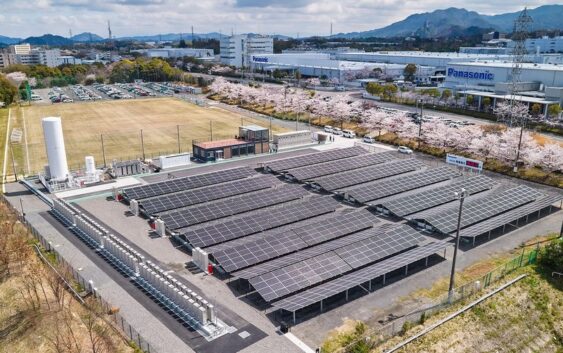 Первая в мире фабрика, работающая на водороде и солнце, запущена в Японии