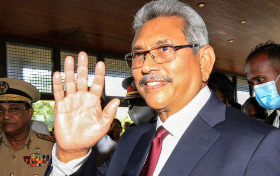Шри-Ланканын президенти отставкасын жарыялабай туруп өлкөдөн чыгып кетти