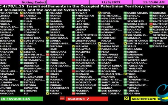 Большинство стран мира признали Израиль оккупантами земель Палестины